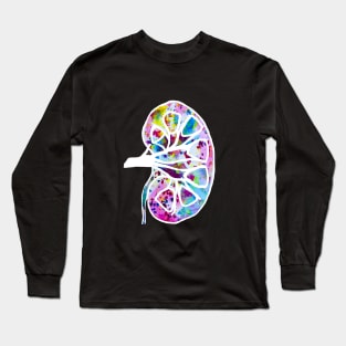 Confetti Kidney (Dark Background) Long Sleeve T-Shirt